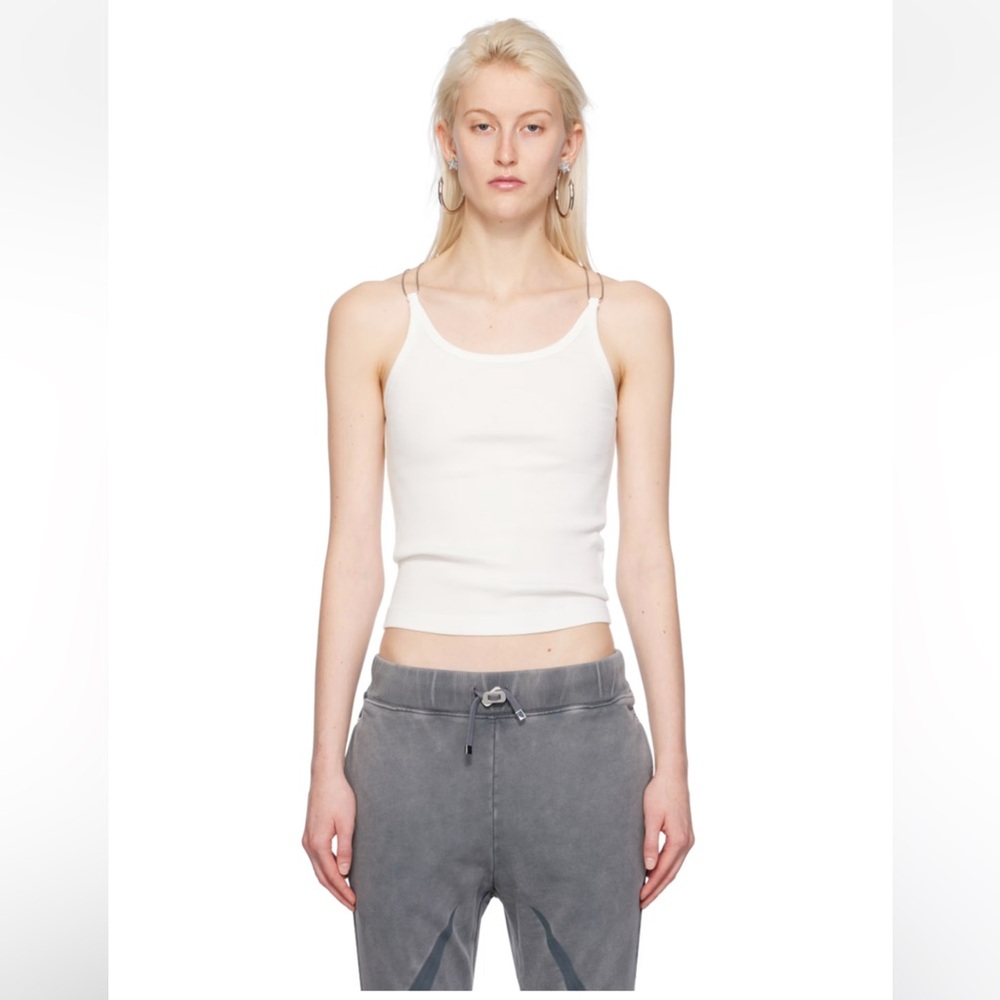 DION LEE
White Wire Strap Tank Top